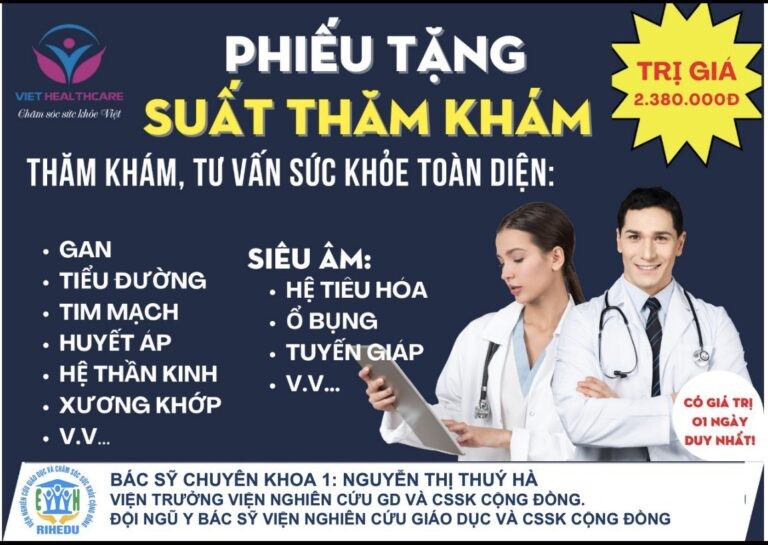 Viện Nghiên cứu giáo dục và Chăm sóc sức khoẻ cộng đồng phối hợp với Công ty Viet Healthcare tổ chức khám bệnh và tư vấn sức khoẻ cho giáo dân tại Nhà thờ Giáo xứ Cây Hồng